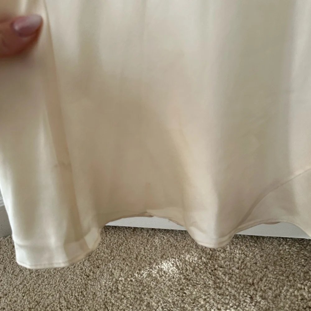 Reformation Cream Silk Maxi Dress - Picture 8 of 13